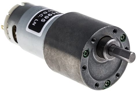 RS PRO | RS PRO Geared DC Motor, 7 W, 4.5 → 15 V dc, 114 gcm, 7300 rpm ...