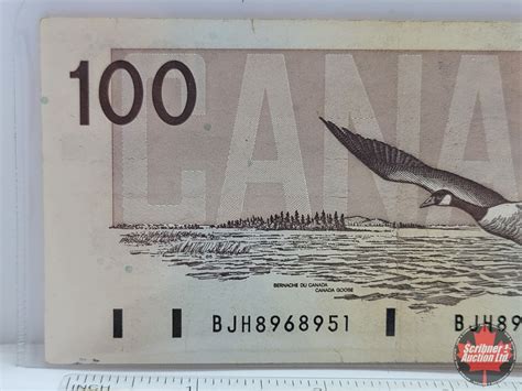 Canada $100 Bill 1988 : Bonin/Thiessen #BJH8968951 (See Pics for ...