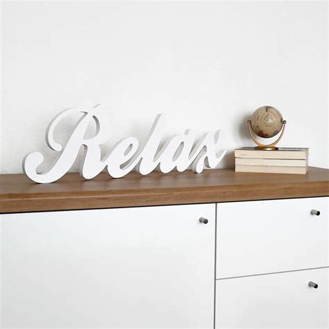 3D Relax 3D letter | wall-art.com