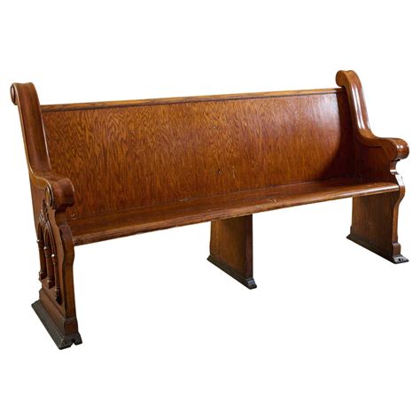 Oak Church Pew For Sale at 1stDibs | antique church pews for sale ...