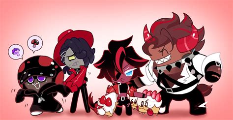 ᴀʀᴛɪsᴛ : @licomohi_cookie / Twt | Red velvet cookies, Cookie run, Anime ...