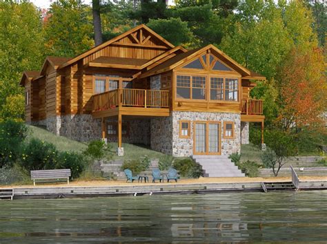 Log Cabins lake house would be nice .... In Northern Michigan of course ...