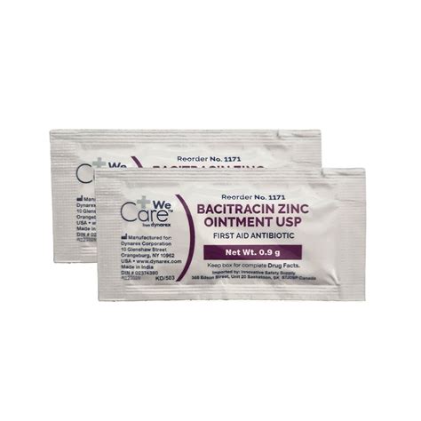 Bacitracin Zinc Ointment, 144 packs | First Aid Supplies | Medical Gear Outfitters - bacitracin zinc ointment