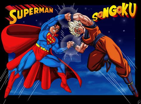 DBZ-DC Superman vs Songoku by joshdancato on DeviantArt