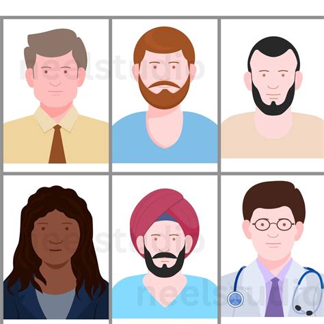 Buy AVATAR People Characters, Png-svg-eps File Stickers, Clipart, 27 ...