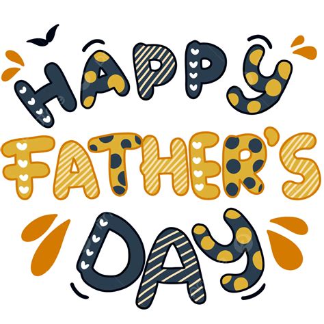 Happy Fathers Day With Polka Dots, Happy Fathers Day, Fathers Day Text ...