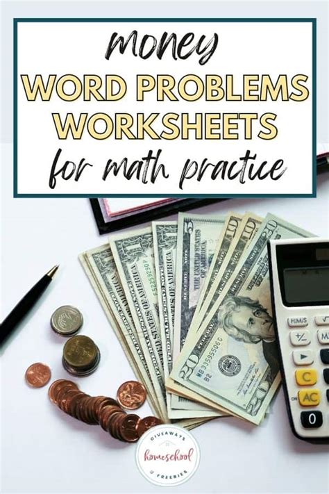 Money Math Word Problems Worksheets 的图像结果