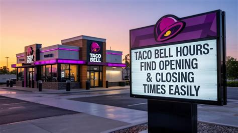 Taco Bell Hours - Know Today's Opening, Closing hours & More