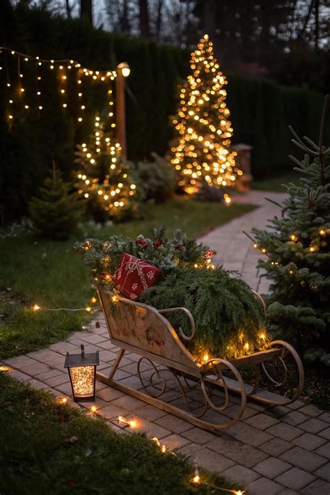 23+ Charming Christmas Sled Decor Ideas