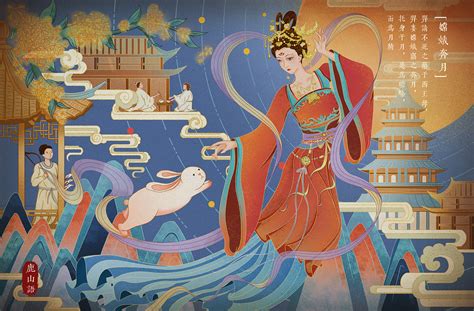 《中华民族神话与传说》插图合集一|插画|商业插画|雪鱼 - 原创作品 - 站酷 (ZCOOL)