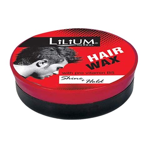 Lilium Shine+ Hold Hair Wax 40gm | With pro Vitamin B5 | Dual-Action ...