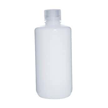 Cole-Parmer Fluorinated HDPE Narrow-Mouth Plastic Bottle, 1000mL; 6/PK ...