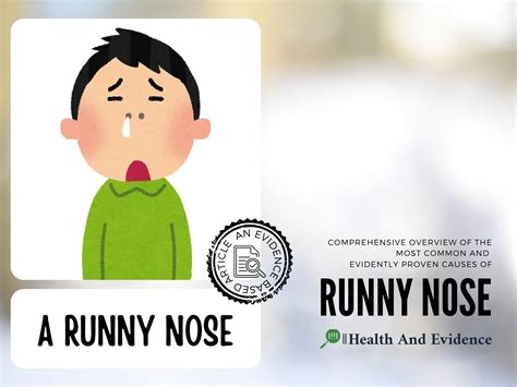 What Causes a Runny Nose? - Health and Evidence