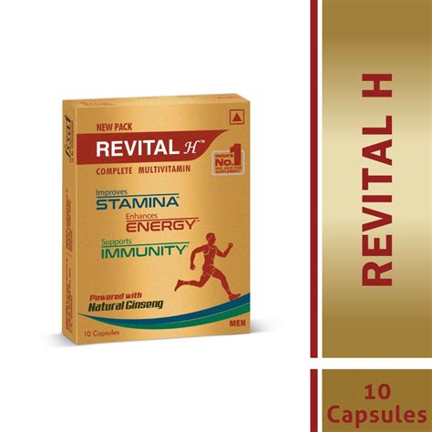 Revital H Complete Multivitamin for Men, 10 Capsules Price, Uses, Side ...