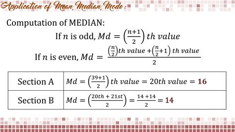 Mean median mode (application) | PPTX | Educational Assessment | Education
