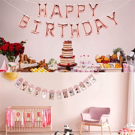 Buy 12 Months Photo Banner, 1st Birthday Photo Banner, First Birthday ...