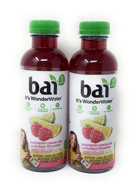 Bai Antioxidant Infused Water Beverage Raspberry Lemon Lime - 18oz - 2 ...
