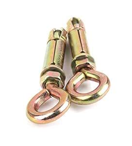 MINSALES Anchor Round Close Brass Hook Fasteners, Brass Hook (8, 2 ...