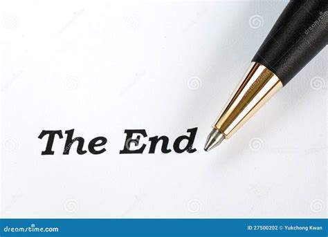 The words the End stock photo. Image of final, drawing - 27500202
