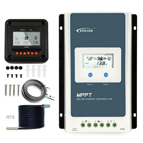 Epever Mppt Solar Charge Controller 40a 100v Maxinput Voltage Negative ...