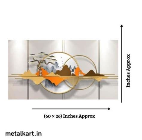 Metallic Whispering Shadows, Glimmering Grace Wall Art (60 x 26 Inches ...