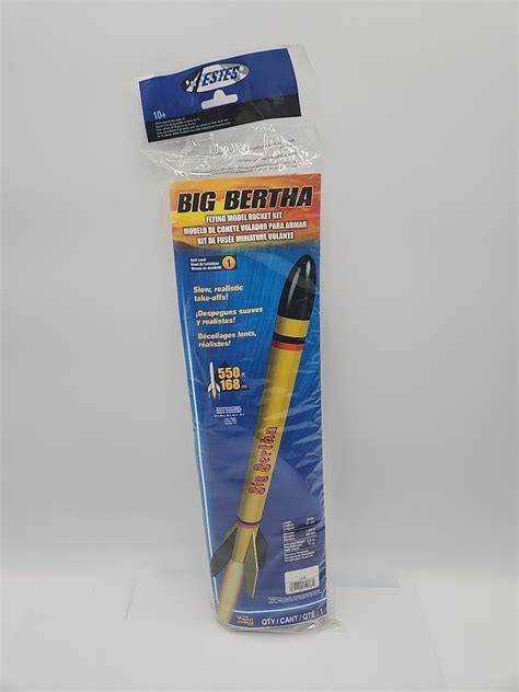 Estes Big Bertha Flying Model Rocket EST1948 Two Foot Tall Skill Lvl 1 ...