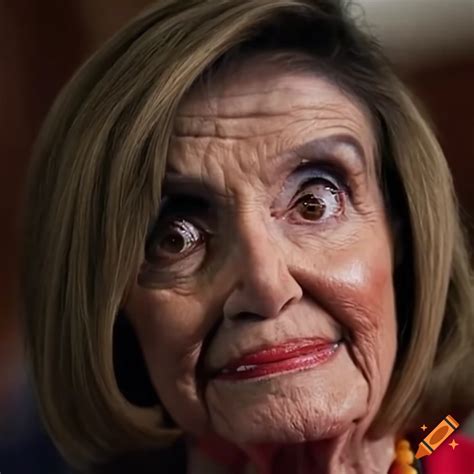 Image of an angry nancy pelosi on Craiyon