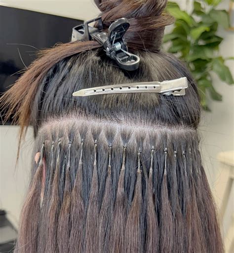 NANO BEAD EXTENSIONS 😍 | Beaded hair extensions, Bead extensions, Nano ...