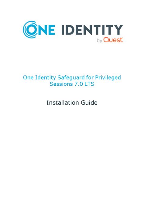 Safeguard-for-Privileged-Sessions-Installation-Guide 70 - One Identity ...