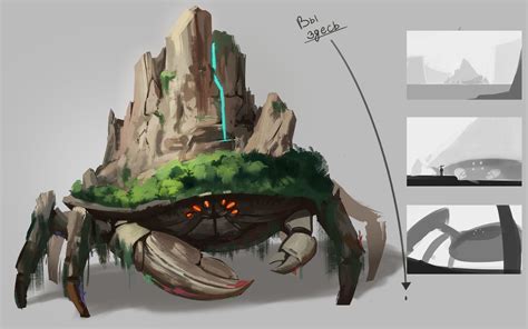 Rock-crab | Sci fi concept art, Fantasy concept art, Concept art