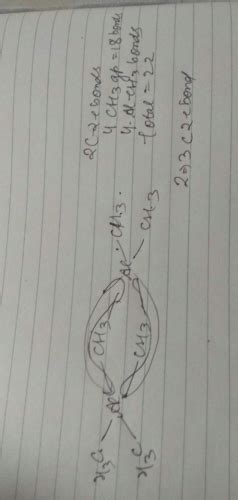 Number of 2c -2e- bonds in Al2(CH3)6 :Correct answer is '22'. Can you ...