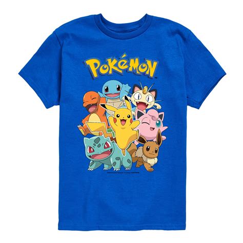 Pokémon Kids Tee - Pikachu and Friends - Youth Short Sleeve Graphic T ...