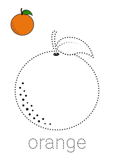 Download Trace and Color Orange for free in 2025 | Preschool activities ...