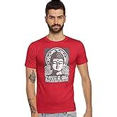 Buy Tantra Men’s Printed Regular Fit Premium Cotton T-shirt White at ...