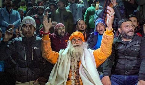 'Till our demands are met': Joshimath hotel owner stages protest ...