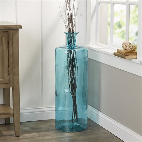Large Glass Floor Vase - Designer Picks & Photos