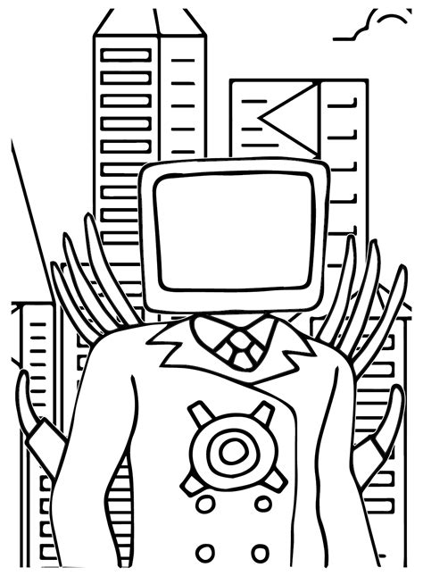 20+ Titan TV Man Coloring Pages - Free Printable PDF & Online Coloring