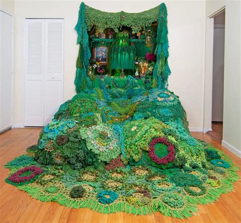 Enchanting Ecosystems Crocheted by Melissa Webb Envelop Interior Spaces ...