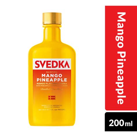 SVEDKA Mango Pineapple Flavored Vodka Plastic Bottle (200 ml) Delivery ...