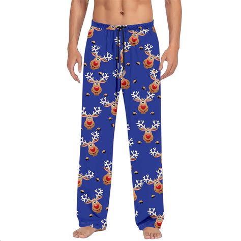 CONZONE Christmas Men's Pajamas Pants Wide Leg Pajama Pants for Men ...