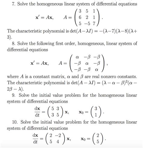 Image result for Solve Homogeneous System Linear Algebra