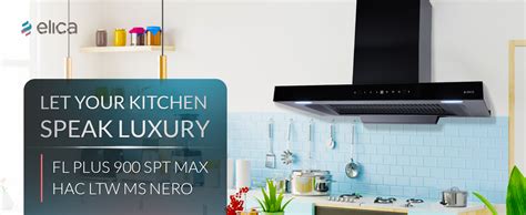 Elica 90cm 1600 m3/hr Filterless Autoclean Kitchen Chimney with FULL ...