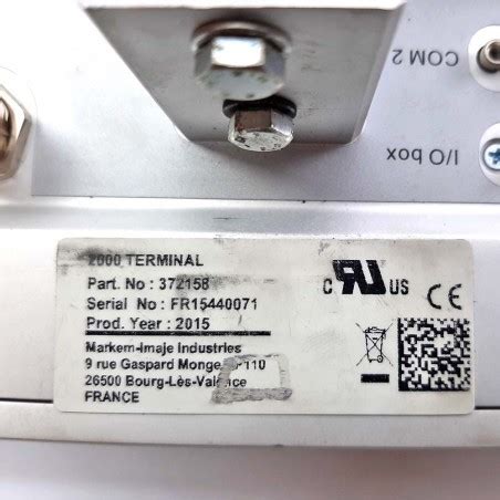 Markem Imaje AB, 2000 Terminal Soporte de montaje del panel de control ...