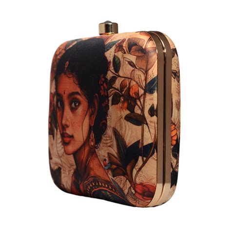 Gorgeous Indian Lady Portrait Clutch - Artklim