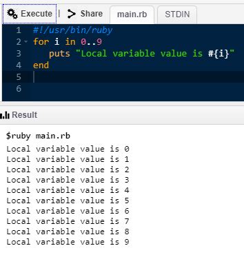 Image result for Ruby Example