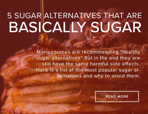 Five Sugar Alternatives that are Basically Sugar