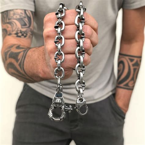 Gothic Stainless Steel Wallet Chain | Heavy Biker Fashion Chain for Men ...