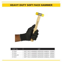 Stanley Soft-Face Mallet Hammer with Steel Handle – Non-Marring Dual ...