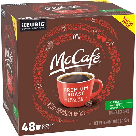 McCafe Premium Roast Decaf Coffee K-Cup Pods, Decaffeinated, 48 ct - 16 ...