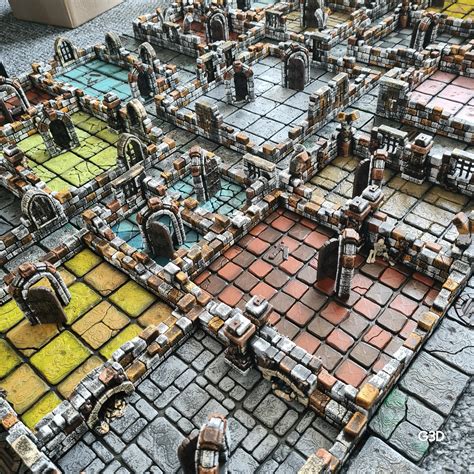 Heroquest*new More Detailed* Game Board 3D Printed, Magnetic Pieces, D ...